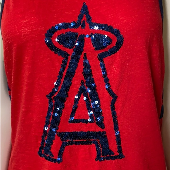 VICTORIA’S SECRET PINK LA Angels Baseball Tank Top - Picture 2 of 5